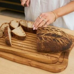 Aida Raw Teak Snijplank, 33x45 Cm -Keukengerei Winkel aida raw teak snijplank 11