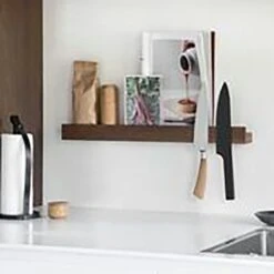 Magnet Shelf 60, Black -Keukengerei Winkel by wirth magnet shelf knife strip 60 7 2