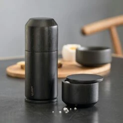 Salt Me Salt Cellar, Black -Keukengerei Winkel by wirth salt me salt cellar black 4