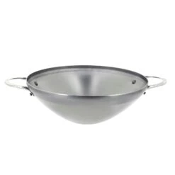 De Buyer Mineral B Wok Pan Ø32 Cm With 2 Handles