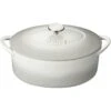Denby Natural Canvas Gietijzeren Pot Ovaal Ø28 Cm, Wit -Keukengerei Winkel denby cast iron 28cm oval casserole 14