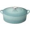 Denby Pavilion Gietijzeren Pot Ovaal Ø28 Cm, Lichtblauw -Keukengerei Winkel denby cast iron 28cm oval casserole 5