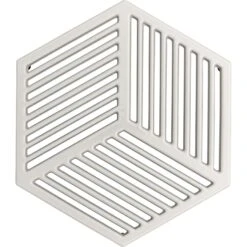 Denby Natural Canvas Pannenonderzetter Gietijzer 21,5x24,5 Cm, Wit