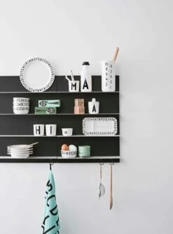 Design Letters Drink Deksel Voor Een Ecozen® Mok, Zwart -Keukengerei Winkel design letters drink lid for melamine cup 21 1