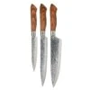 Dorre Akira Set Of 3 Knives, Brown -Keukengerei Winkel dorre akira set of 3 knives brown 0