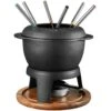 Dorre Fonda Fondue Cast Iron Acacia Wooden Plate -Keukengerei Winkel dorre fonda fondue cast iron acacia wooden plate 0