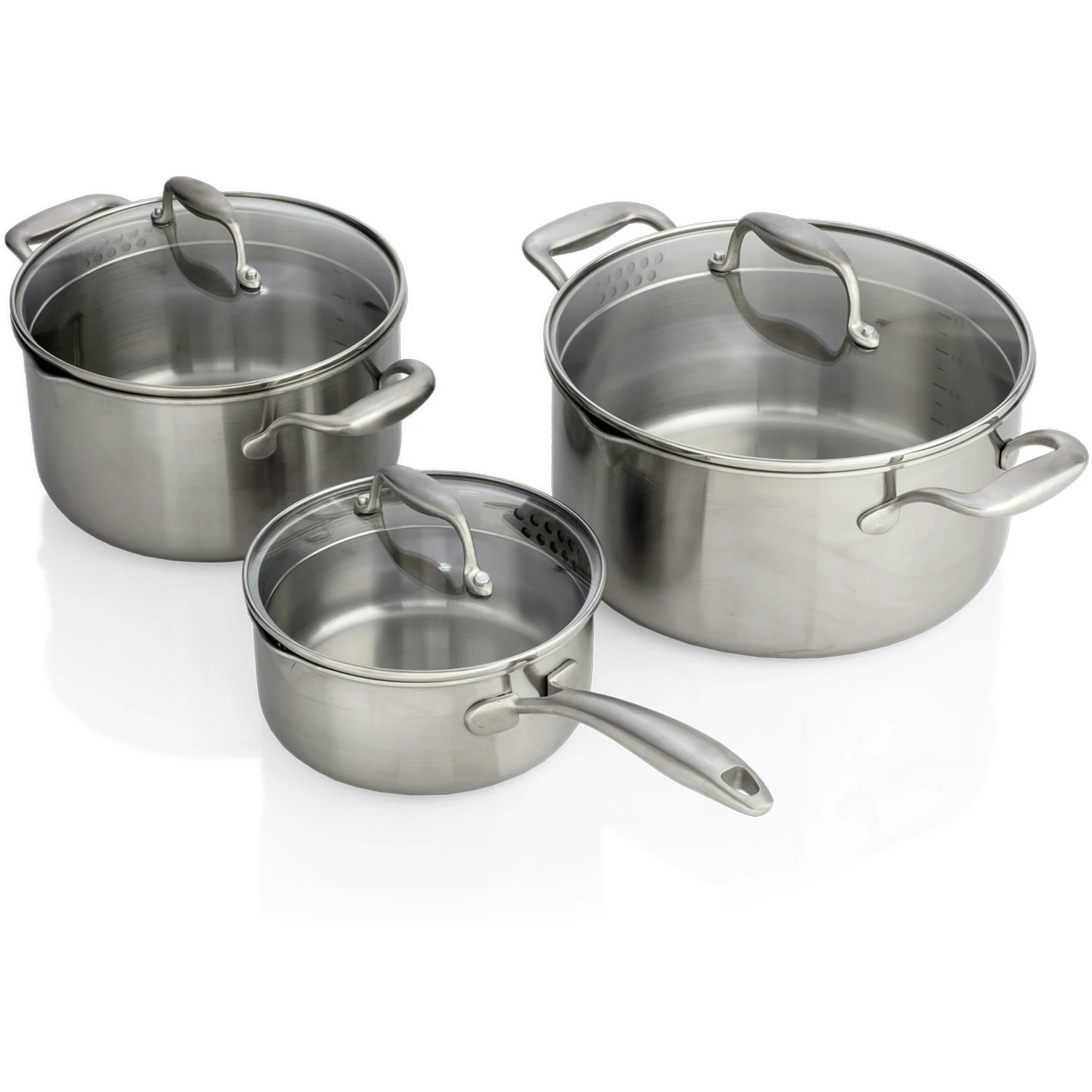 EGO Complete Saucepan Set 3 EGO Complete Saucepan Set