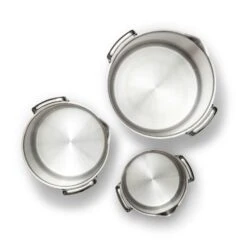 EGO Stackable Pot Set, Stainless Steel -Keukengerei Winkel ego stackable pot set stainless steel 6