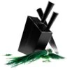 Eva Solo Knife Block Angled, Black -Keukengerei Winkel eva solo knife block angled black 0