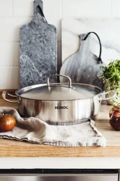 Heirol Cerasafe Pro Steelpan Met Deksel 28 Cm 4,5 L -Keukengerei Winkel heirol cerasafe pro steelpan met deksel 28 cm 45 l 3