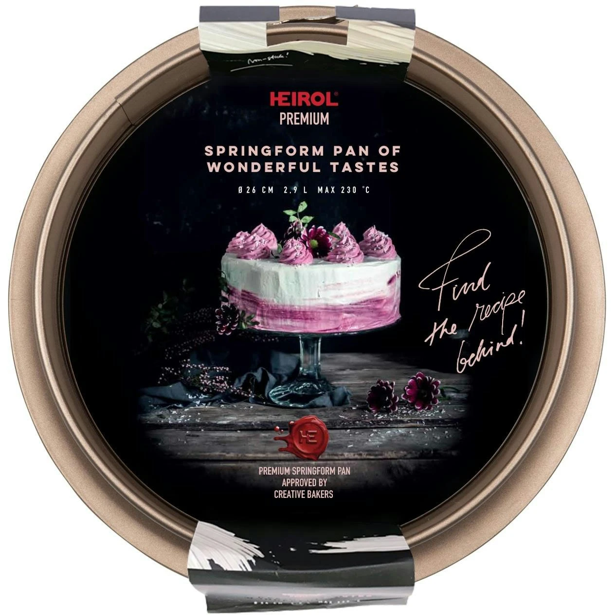 Heirol Springvorm Champagne 26 Cm 4 Heirol Springvorm Champagne 26 Cm - Afbeelding 2