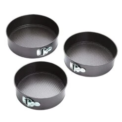 Kitchen Craft, Spring Form Cake Pans, Set Of 3
