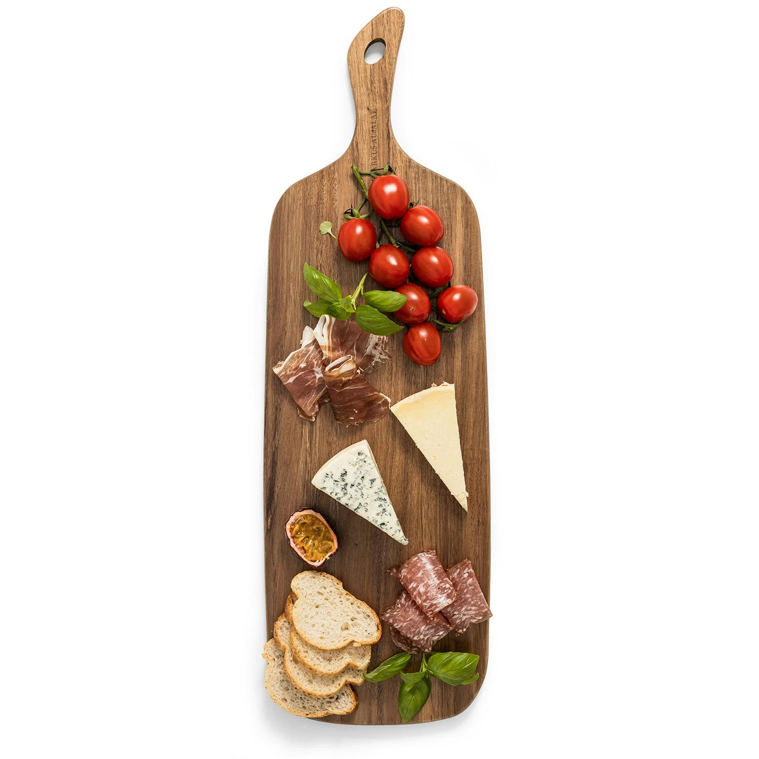 Markus Kaasplankje Met Bestek 63x20x1,5 Cm, Acaciahout 4 Markus Kaasplankje Met Bestek 63x20x1,5 Cm, Acaciahout - Afbeelding 2