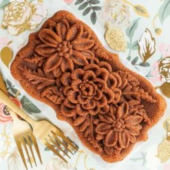 Nordic Ware Wildflower Loaf Pan -Keukengerei Winkel nordic ware nordic ware wildflower loaf pan 7