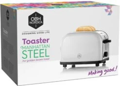OBH Nordica Toaster Manhattan 2, 220-240V -Keukengerei Winkel obh nordica toaster manhattan 2 220 240v 8