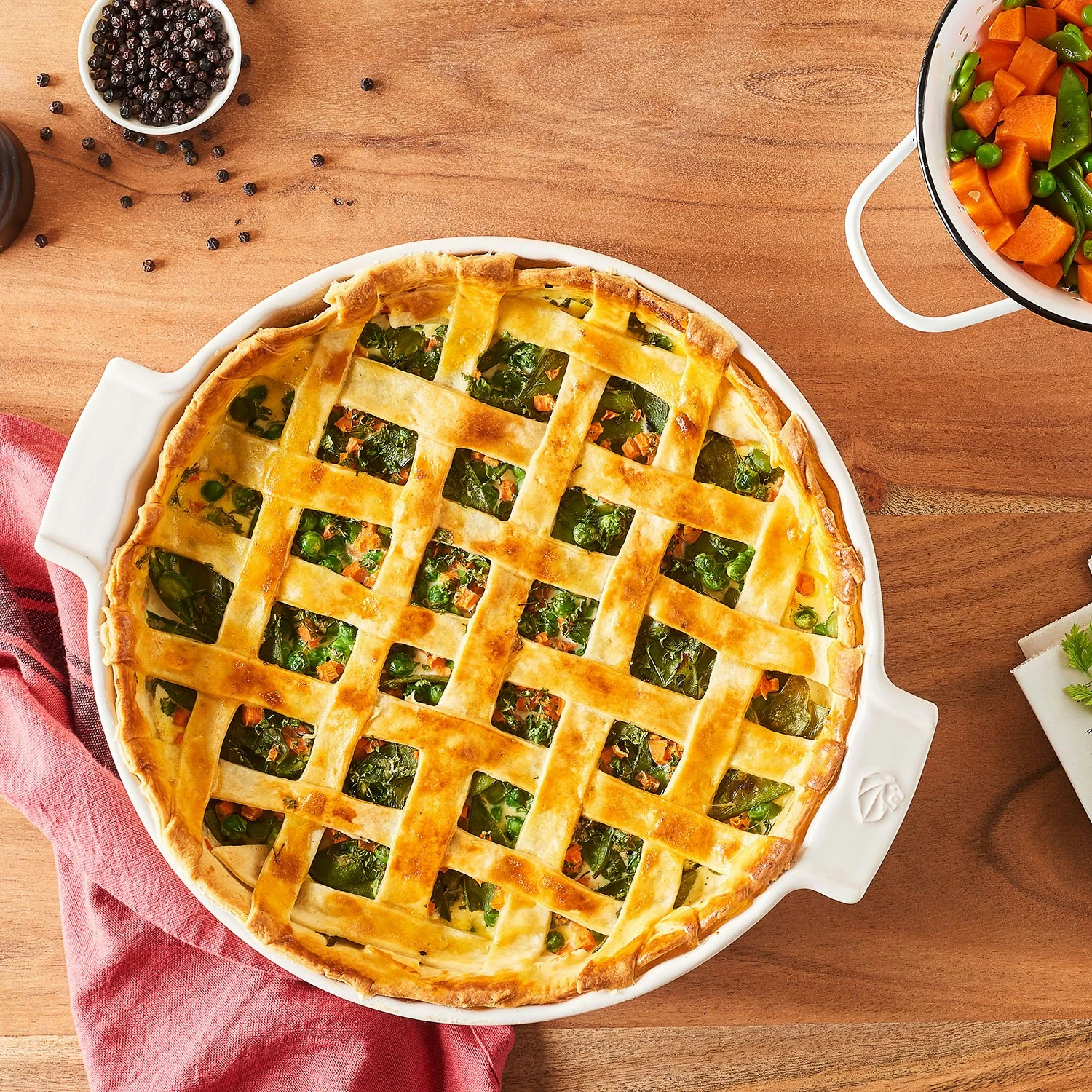 Peugeot Appolia Taartvorm 28 Cm, Ecru 4 Peugeot Appolia Taartvorm 28 Cm, Ecru - Afbeelding 2