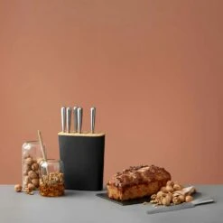 RIG TIG Block-It Knife Block, Black -Keukengerei Winkel rig tig by stelton block it knife block 8