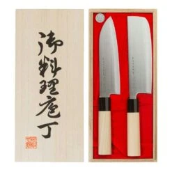 Satake Houcho Knife Set Santuko & Vegetable Chopping Knife 17 Cm -Keukengerei Winkel satake houcho knife set 3pcs 16