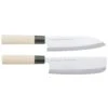 Satake Houcho Knife Set Santuko & Vegetable Chopping Knife 17 Cm 2 Satake Houcho Knife Set Santuko & Vegetable Chopping Knife 17 Cm -Keukengerei Winkel satake houcho knife set 3pcs 8