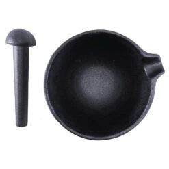 Satake Nabe Mortar With Pestle, Black -Keukengerei Winkel satake nabe mortar with pestle black 5