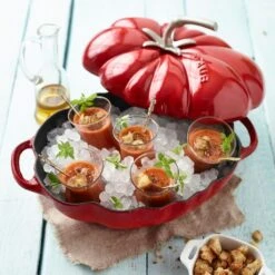 Staub Limited Edition Casserole Tomato 2,5L Ø25cm, Red -Keukengerei Winkel staub limited edition casserole tomato 25l 25cm red 6