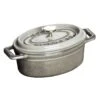 Staub Oval Casserole In Cast Iron 6,7 L, Graphite 2 Staub Oval Casserole In Cast Iron 6,7 L, Graphite -Keukengerei Winkel staub oval casserole in cast iron 67 l 0
