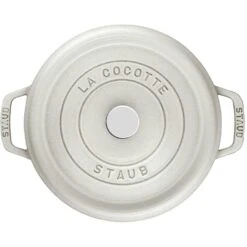 Staub Cocotte Rond, 26 Cm 5,2 L, Wit -Keukengerei Winkel staub staub cocotte rond 13