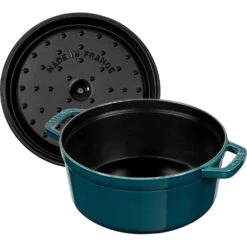 Staub Cocotte Rond 26 Cm 5,2 L, Petrolblauw -Keukengerei Winkel staub staub cocotte rond 6