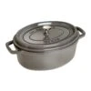 Staub Oval Cocotte 29 Cm 4,2 L, Grey 2 Staub Oval Cocotte 29 Cm 4,2 L, Grey -Keukengerei Winkel staub staub oval cocotte grey 1