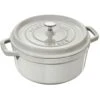 Staub Cocotte Rond, 26 Cm 5,2 L, Wit -Keukengerei Winkel staub white truffle rund gryta 24cm 38l 5