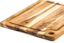 Snijplank Met Inkeping, 46x30,5 Cm -Keukengerei Winkel teakhaus snijplank met inkeping 5