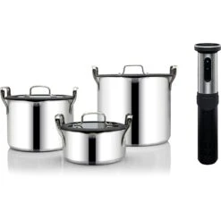 Wilfa Sous Vide SVS-1200S Dompelcirculator + Stapelbaar Pottenset