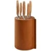 Wüsthof Amici Messenblok Met Vijf Messen -Keukengerei Winkel wusthof amici knife block with 5 knives olive wood leather 0