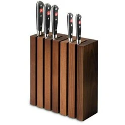 Wüsthof Messenblok 6 Messen -Keukengerei Winkel wusthof magnetic knife block in thermo treated book 337 12